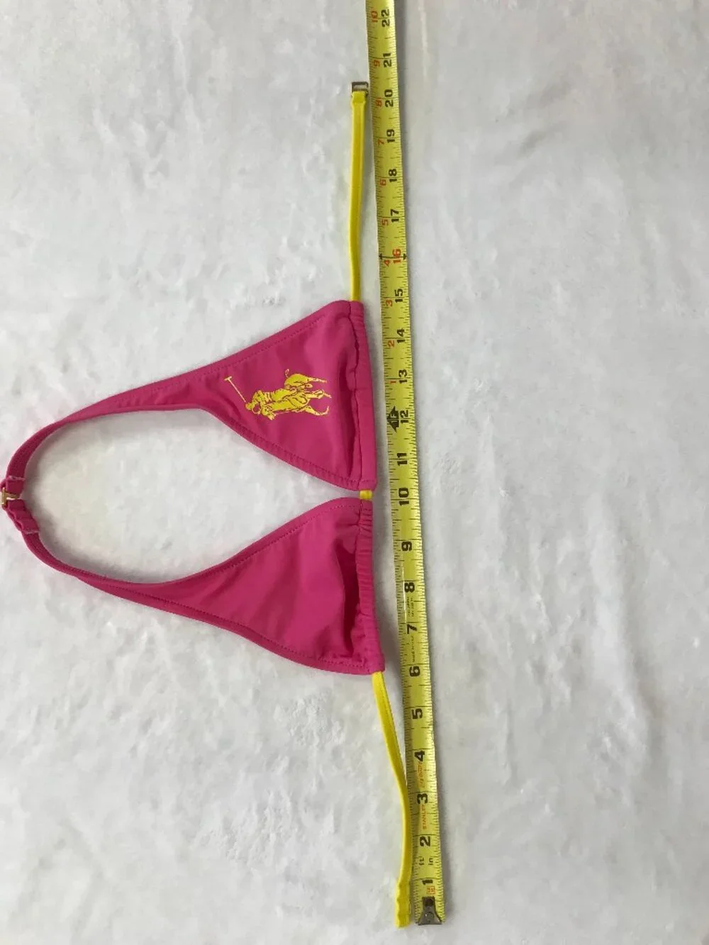 Ralph Lauren Toddler Bikini Swim Set Pink Yellow Skirted Bottom 2T 3T
